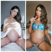 Pregnant Vica Lunara