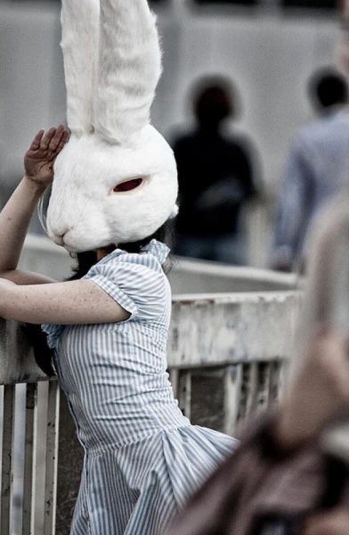 Blue Bubble Bunny