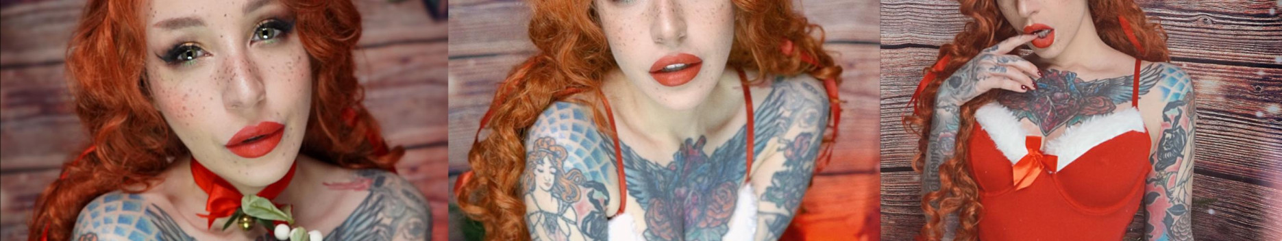 Background 🎨Yana Sinner🦊 Tattooed nerdy redhead