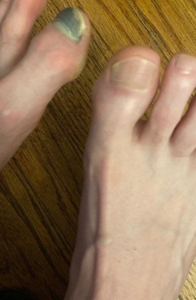 Fit man feet